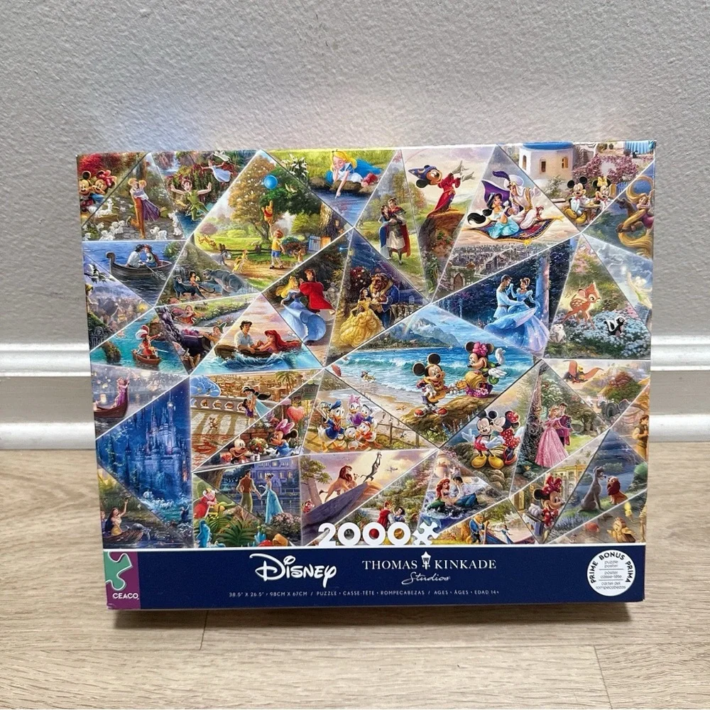 Thomas Kinkade - Disney Collage - 2000 Piece Jigsaw Puzzle